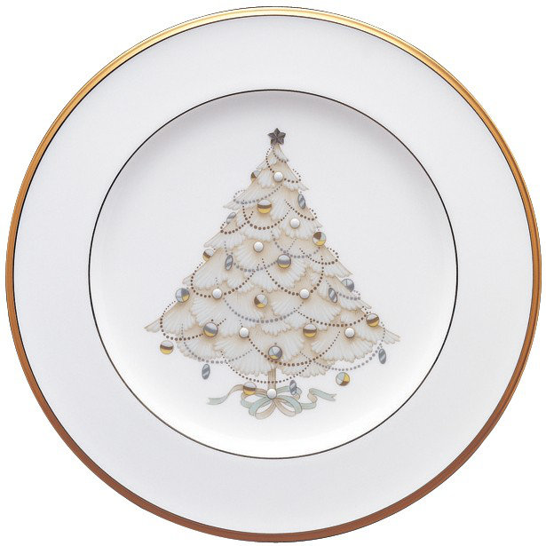 Noritake Palace Christmas Gold 8.5" Holiday Accent Plate & Reviews